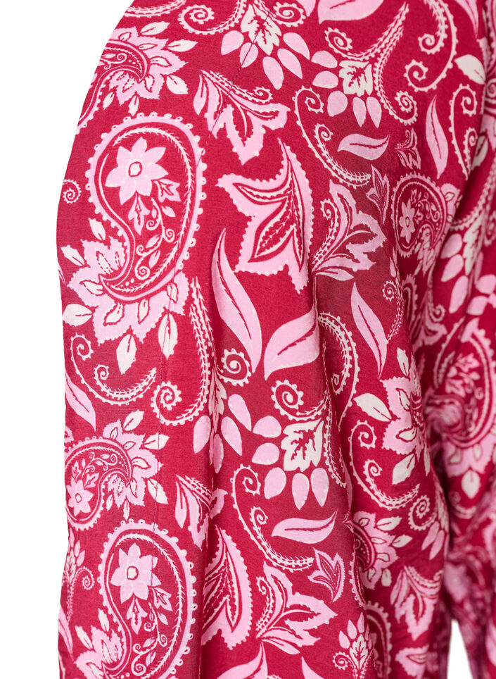 Kurzer Kimono aus Viskose mit 3/4-&Auml;rmeln, Pink, Packshot image number 2