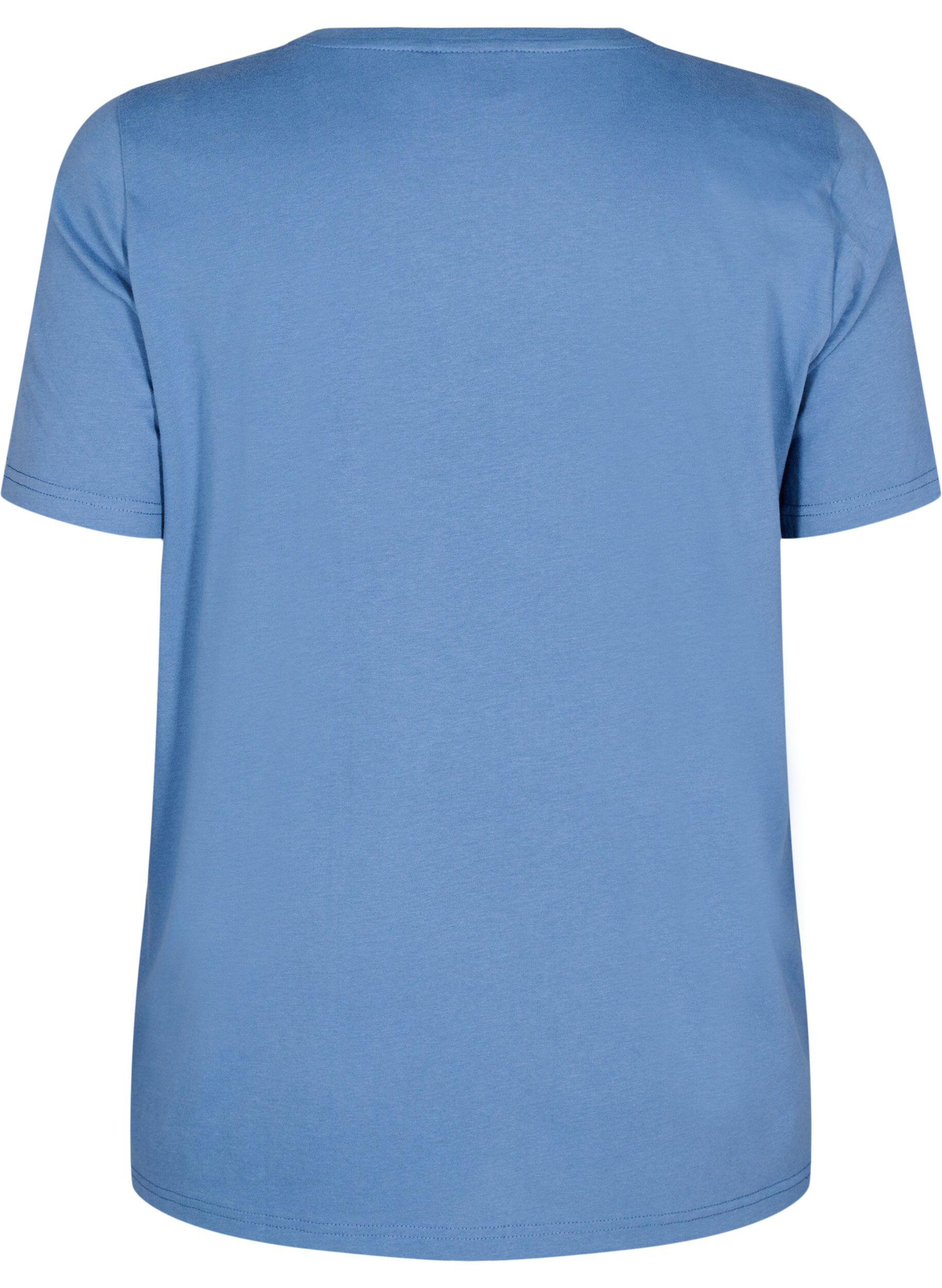 ZizziFLASH - T-Shirt mit Print, Blau, Packshot image number 1