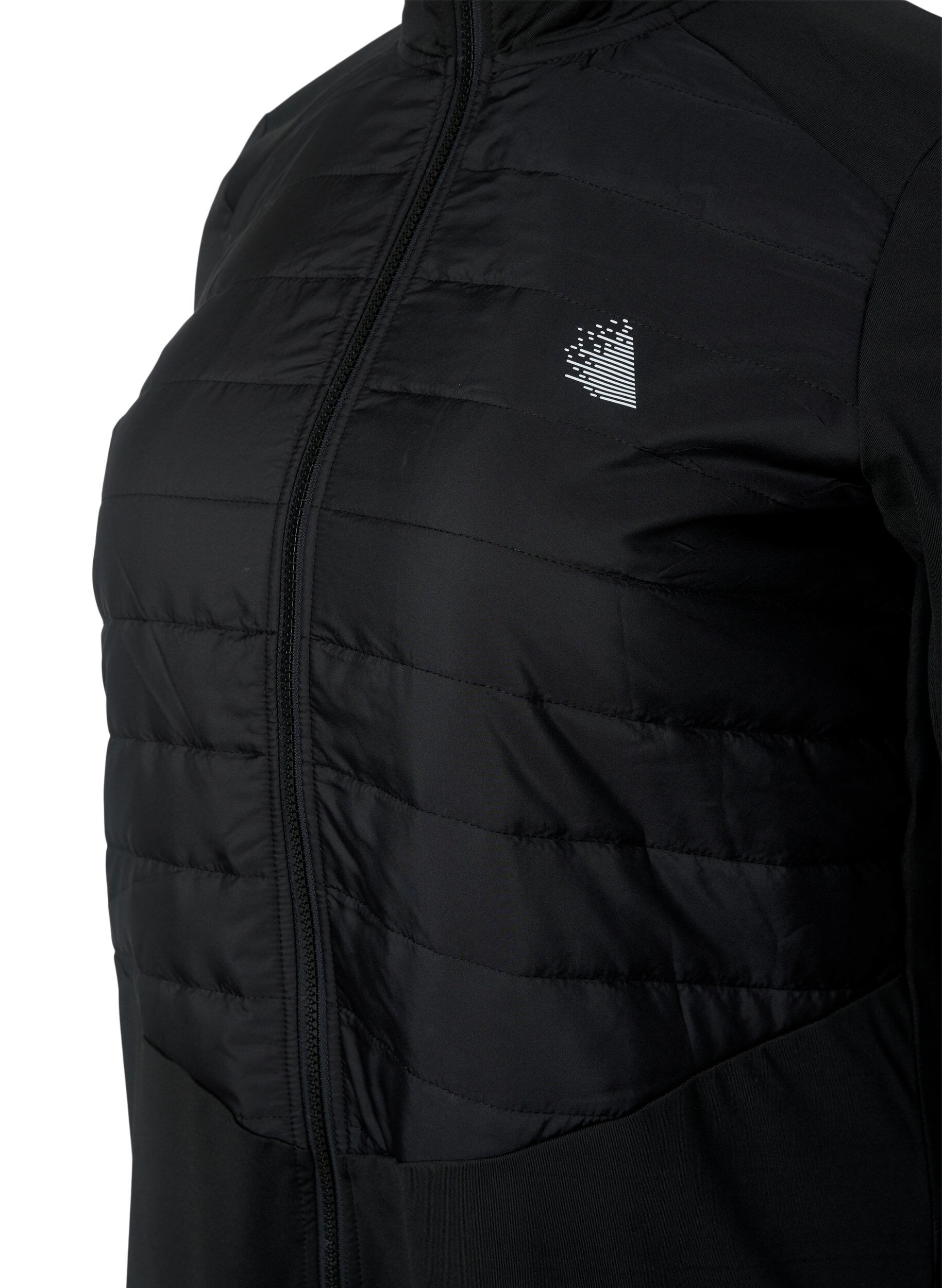 ZizziSport-Cardigan mit Steppung und Rei&szlig;verschluss, Black, Packshot image number 2