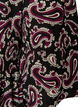 Kurzes A-Linien-Kleid aus Jersey mit Allover-Print, Dunkles Bordeaux, Packshot image number 3
