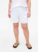 Kurze Hosen mit Strukturmuster, Bright White, Model image number 2
