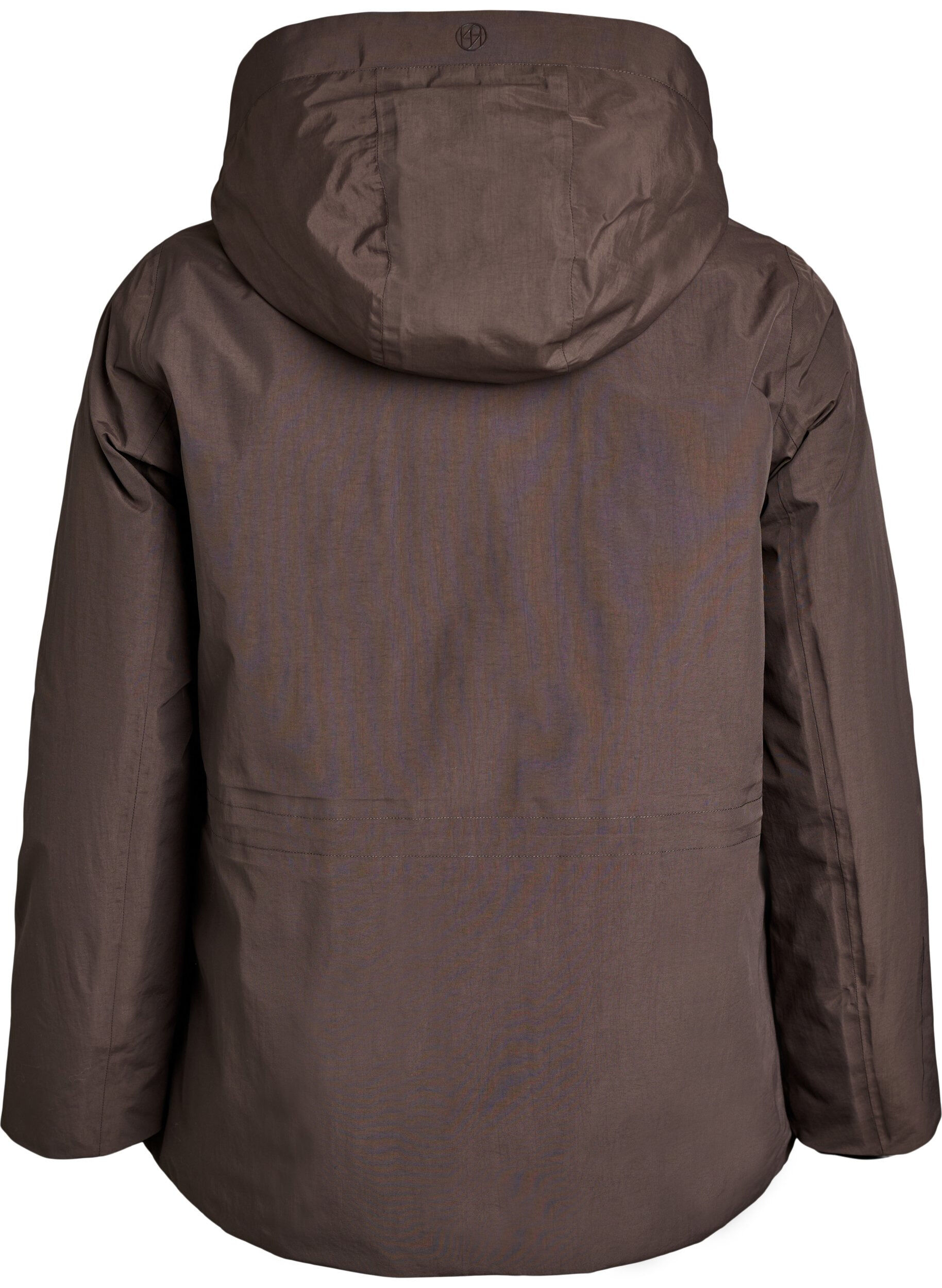 ZizziWasserdichte Winterjacke mit abnehmbarer Kapuze, Braun, Packshot image number 1