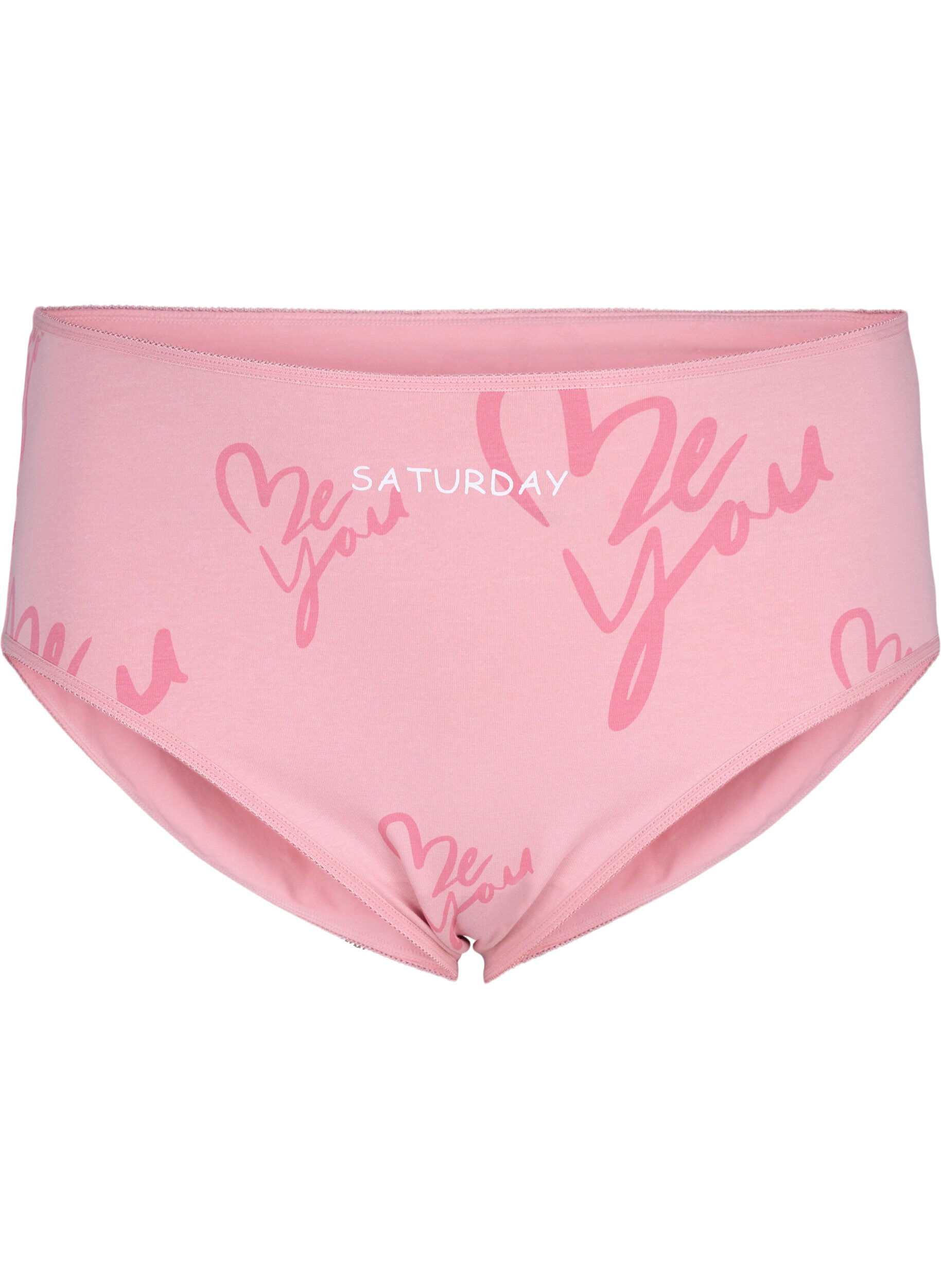 Zizzi7er-Pack Slips mit normaler Taillenh&ouml;he, Lila, Packshot image number 3