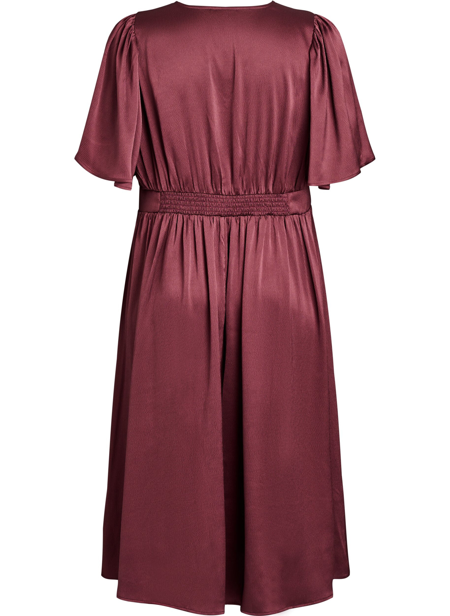 ZizziEmpire-Partykleid in Midil&auml;nge, Dunkles Bordeaux, Packshot image number 1