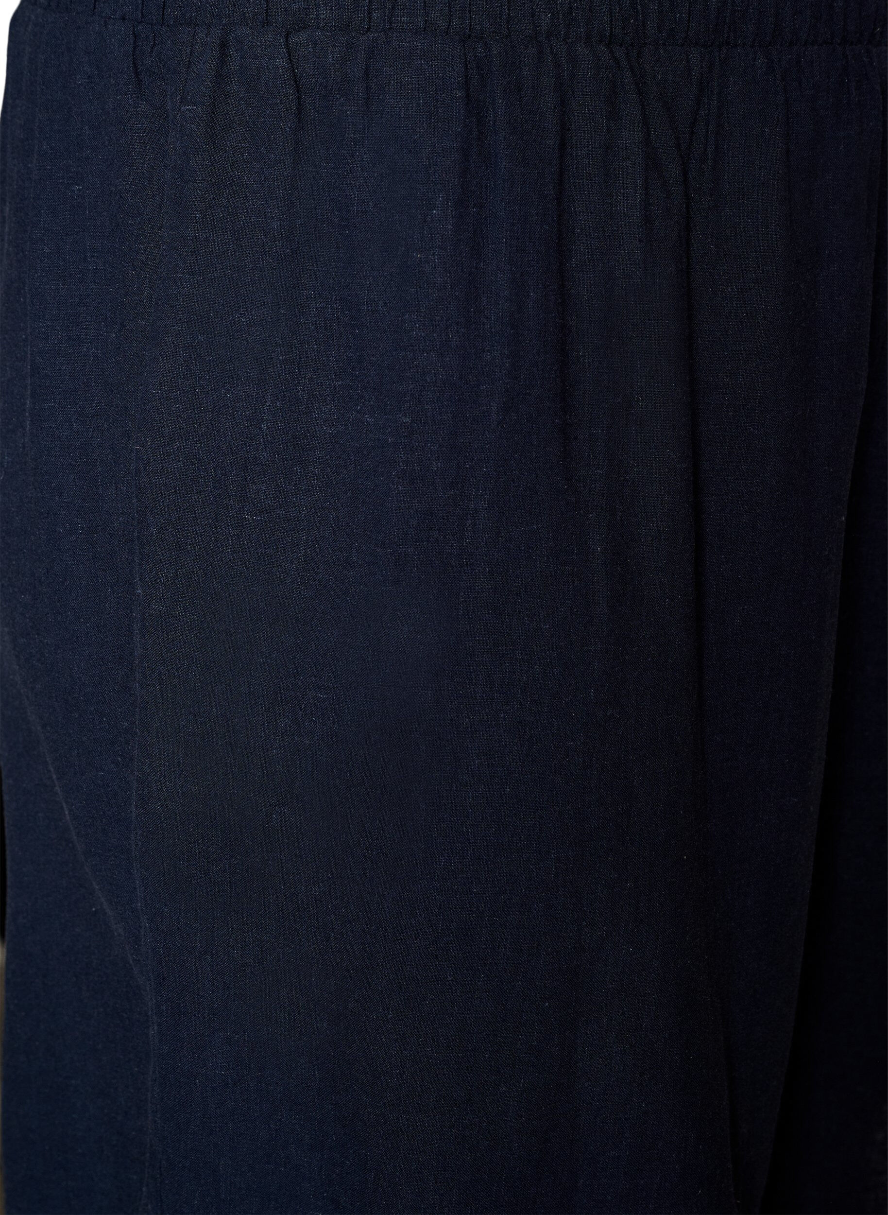 ZizziHoch taillierte Shorts aus Leinen und Viskose, Blau, Packshot image number 2