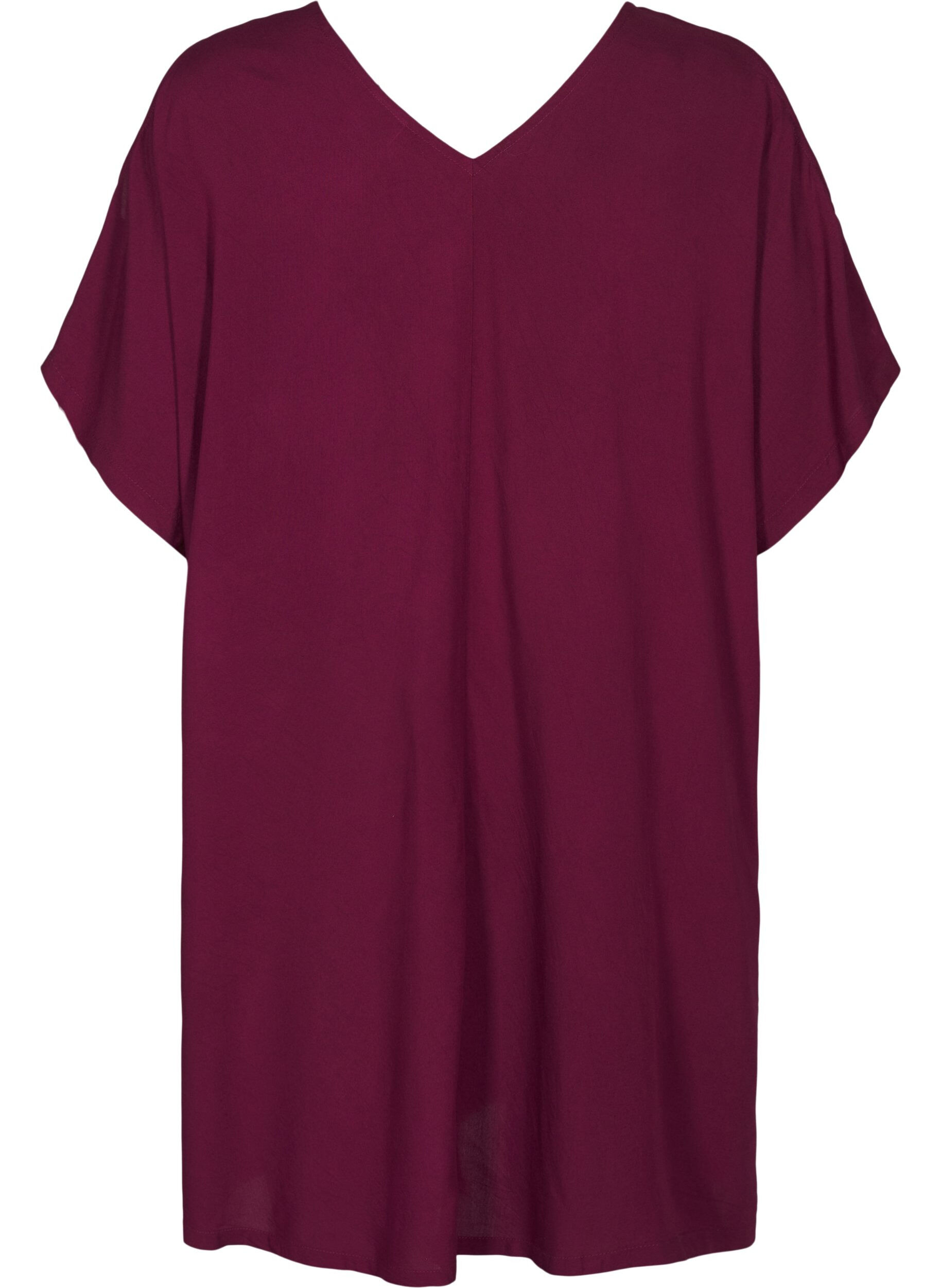 ZizziStrandkleid aus Viskose mit Schulterdetail, Rot, Packshot image number 1