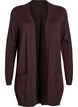 Lange Strickjacke aus Viskose-Mischung, Braun, Packshot image number 0