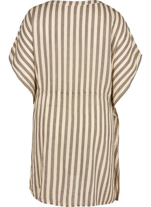 Gestreiftes Strandkleid aus Viskose, Sand Striped, Packshot image number 1