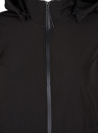 Softshell-Jacke mit Fleece, Black Solid, Packshot image number 2