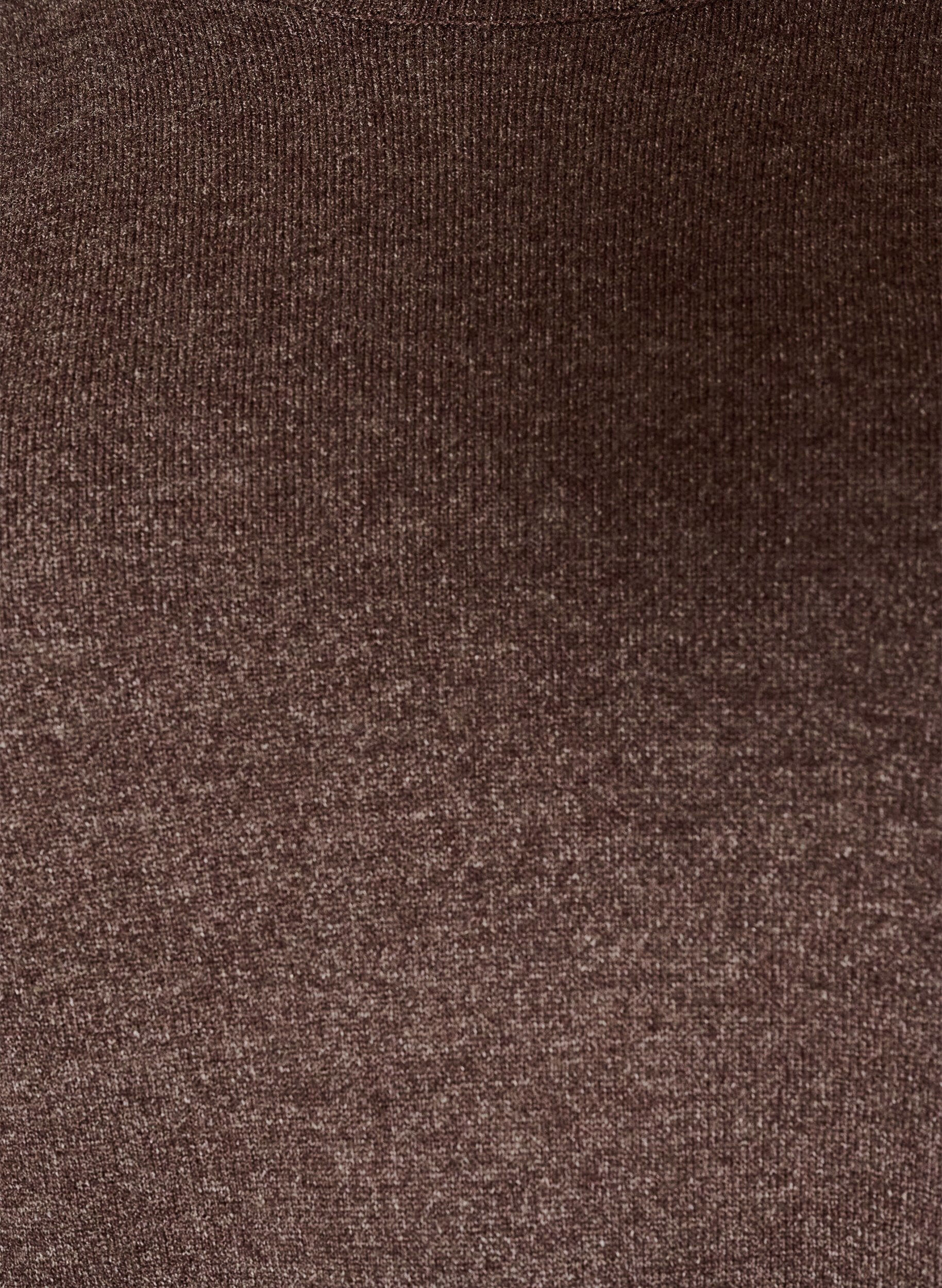 ZizziStrickbluse mit Rundhalsausschnitt, Braun, Packshot image number 2