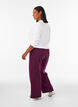 Hoch taillierte Sweatpants mit weitem Bein, Lila, Model image number 1