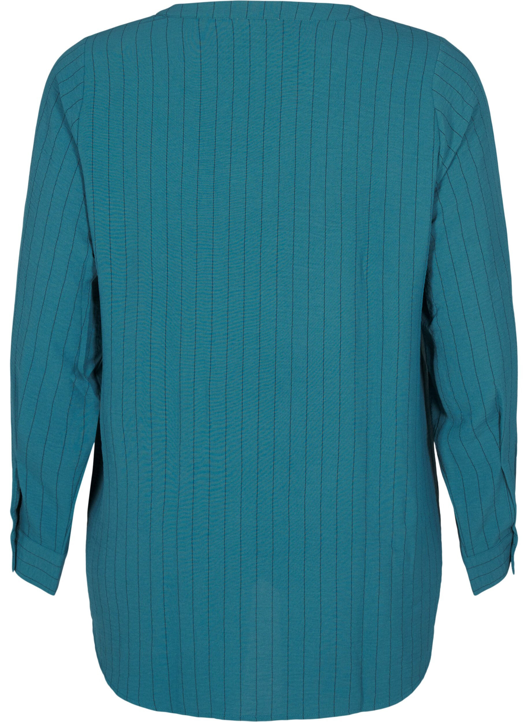 ZizziFLASH - Nadelstreifenbluse, Gr&uuml;n, Packshot image number 1