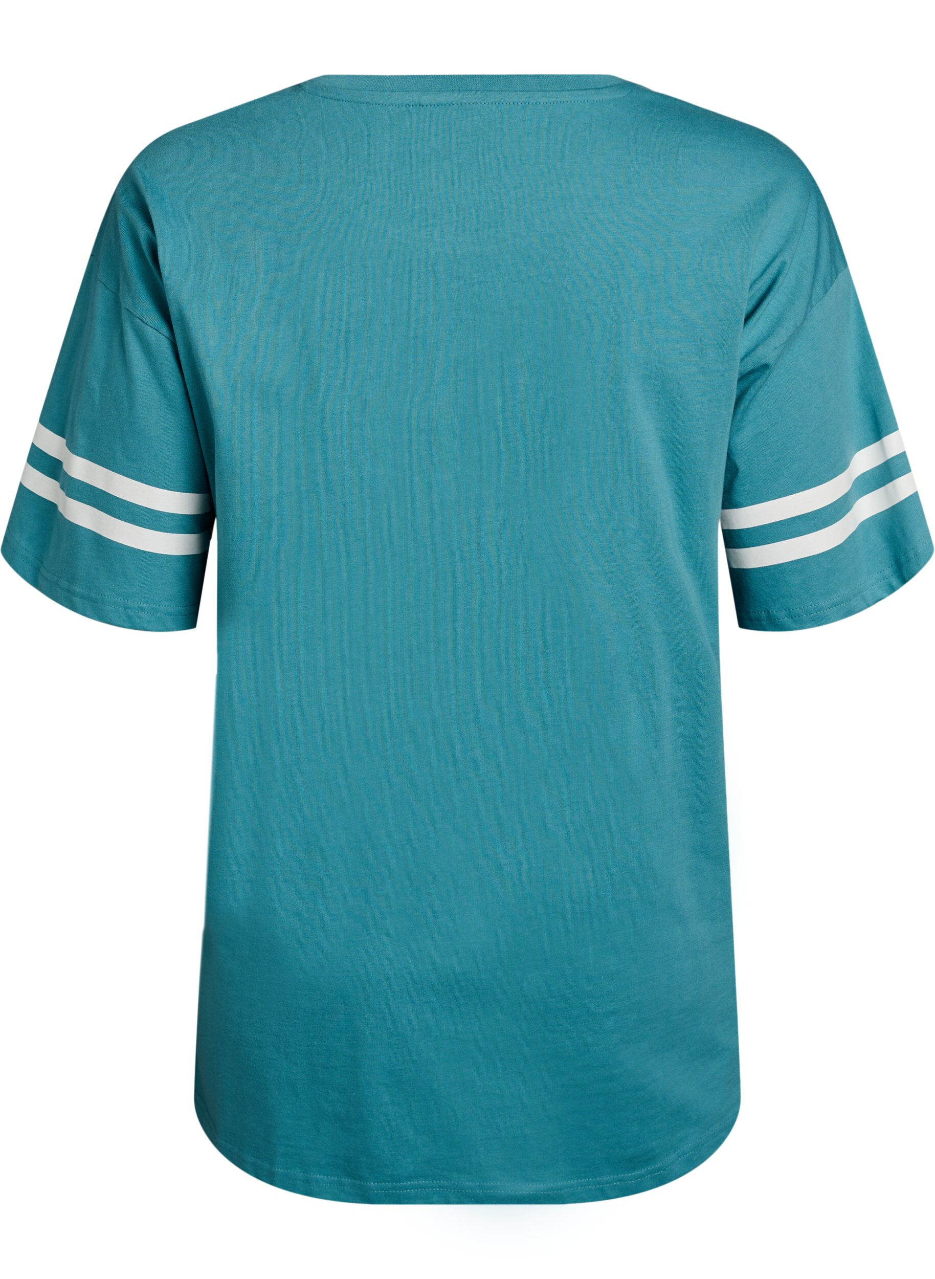 ZizziSportliches Oversize-College-T-Shirt, Blau, Packshot image number 1