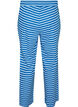 Gestreifte Schlafanzughose mit hoher Taille und weiten Beinen, Blau, Packshot image number 1