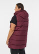 Langer Weste mit Kapuze und Taschen, Rot, Model image number 2