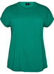 Kurz&auml;rmeliges T-Shirt aus einer Baumwollmischung, Gr&uuml;n, Packshot image number 0