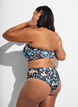 Gebl&uuml;mte Brazilian-Bikinihose, Blau, Model image number 1