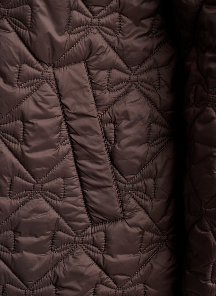 Leicht wattierte Jacke mit dekorativer Steppung, Braun, Packshot