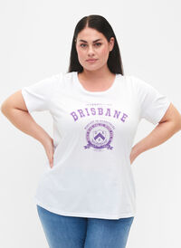 Baumwoll-T-Shirt mit Druck, B.W. Brisbane, Model