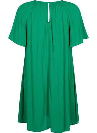 Viskosekleid mit kurzen Ärmeln, Jolly Green, Packshot image number 1