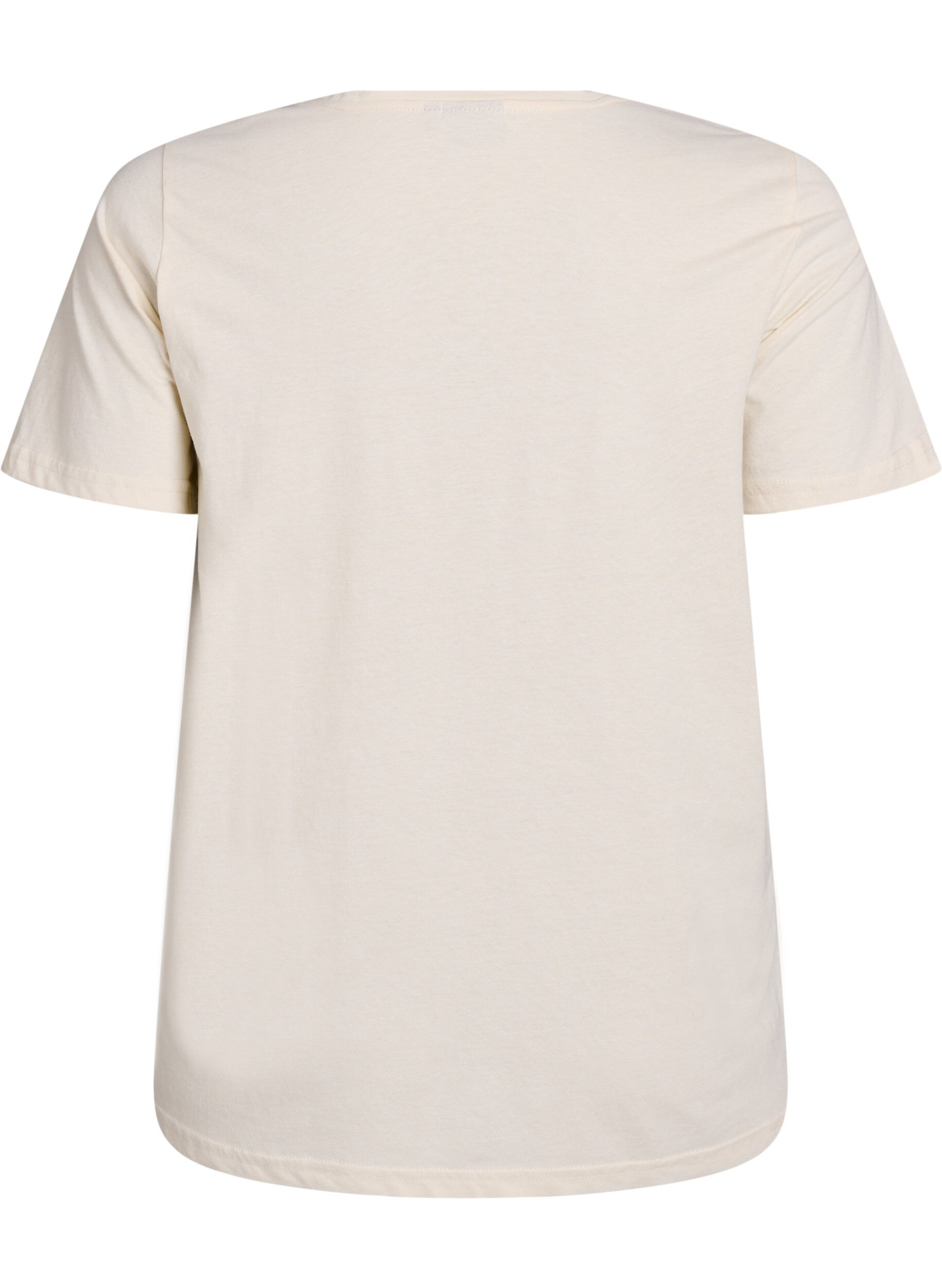 ZizziT-Shirt mit Print, Vanille, Packshot image number 1