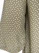Gemusterte Bluse aus Viskose mit 3/4-&Auml;rmeln, Gr&uuml;n, Packshot image number 3