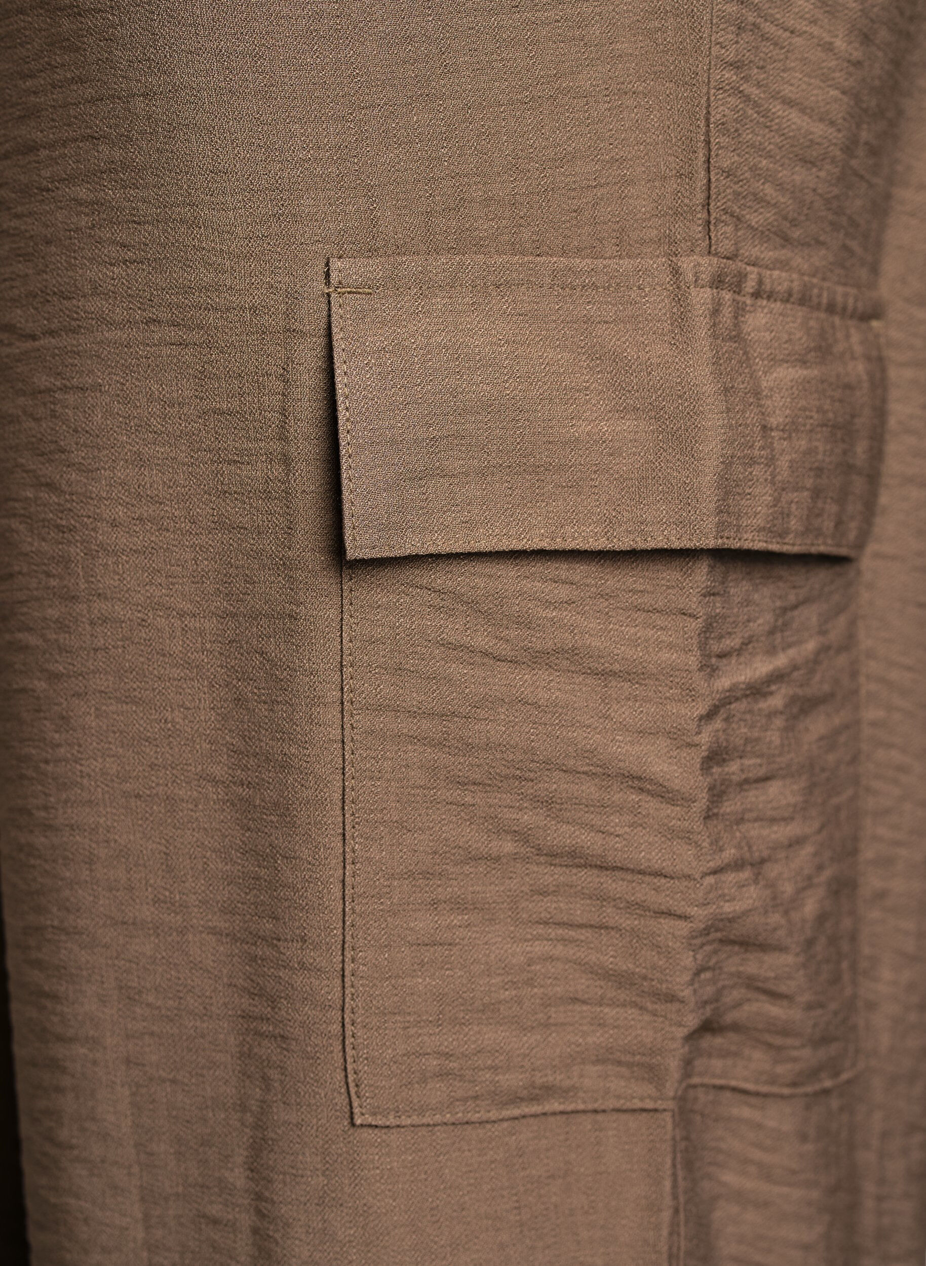 ZizziCargohose mit hoher Taille, Beige, Packshot image number 3