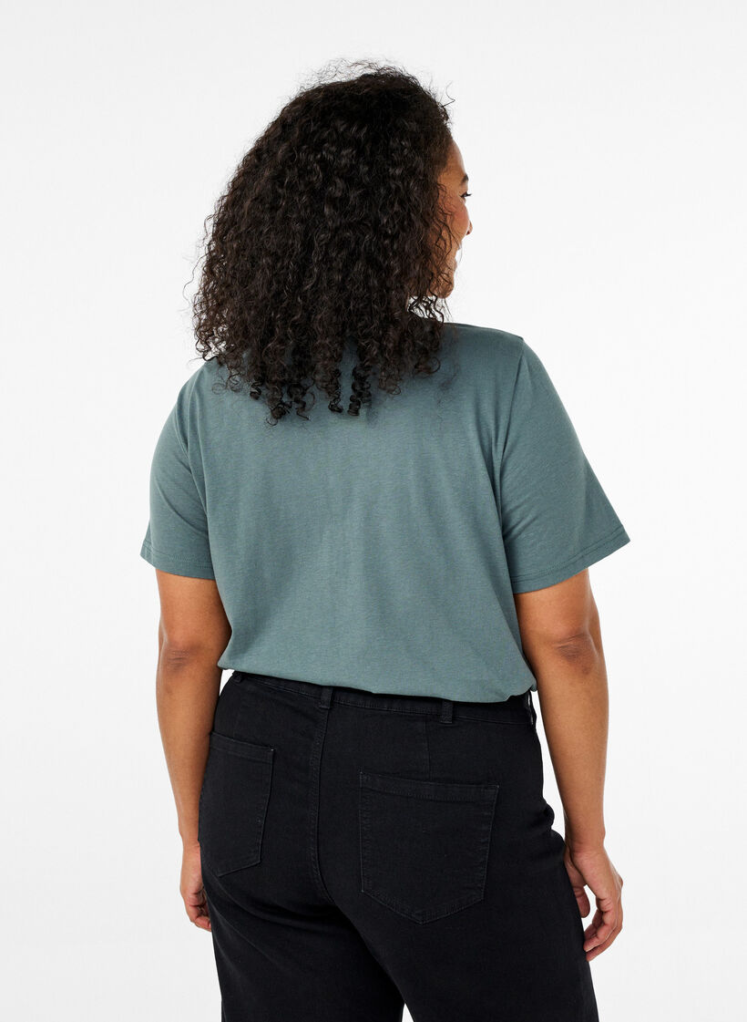 FLASH - T-Shirt mit Print, Grün, Model image number 2