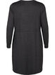 Knielanges Jerseykleid mit Bändern zum Binden, Dark Grey Melange, Packshot image number 1