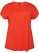 Kurz&auml;rmeliges T-Shirt aus einer Baumwollmischung, Orange, Packshot image number 0