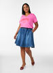 Kurzer Jeans-Skaterrock, Blau, Model image number 1