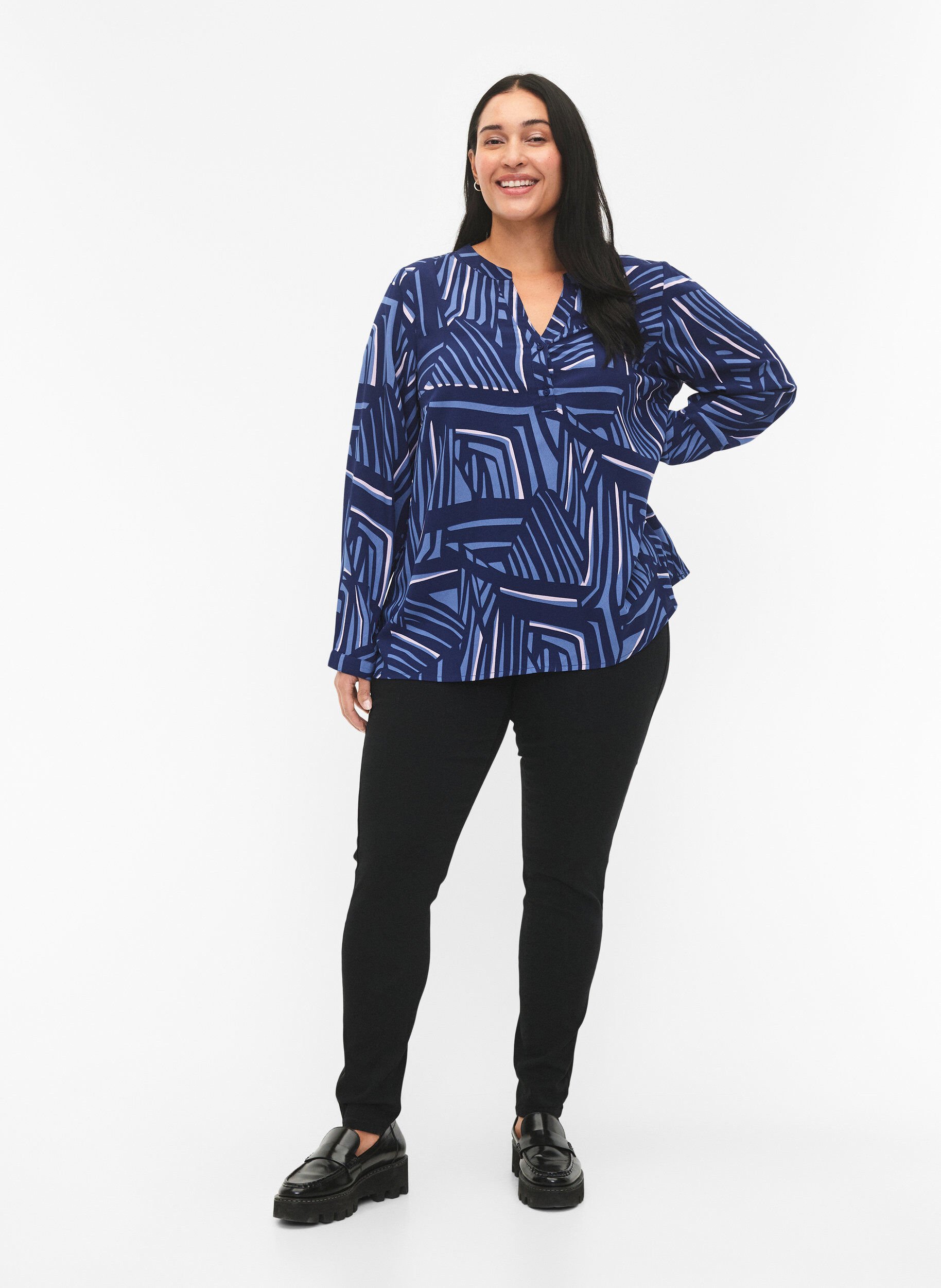 Blaue Jeggings