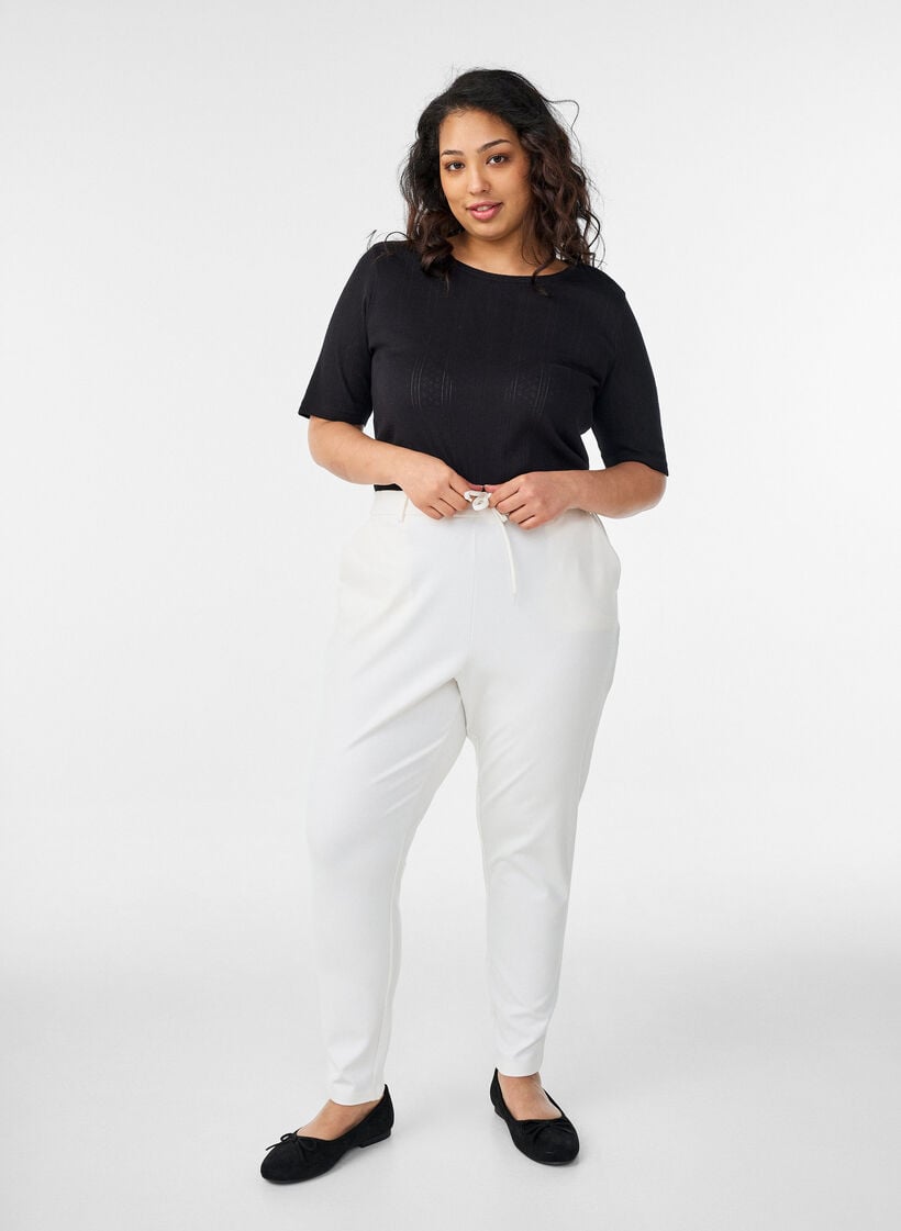 Gek&uuml;rzte Maddison Hose, Wei&szlig;, Model image number 0
