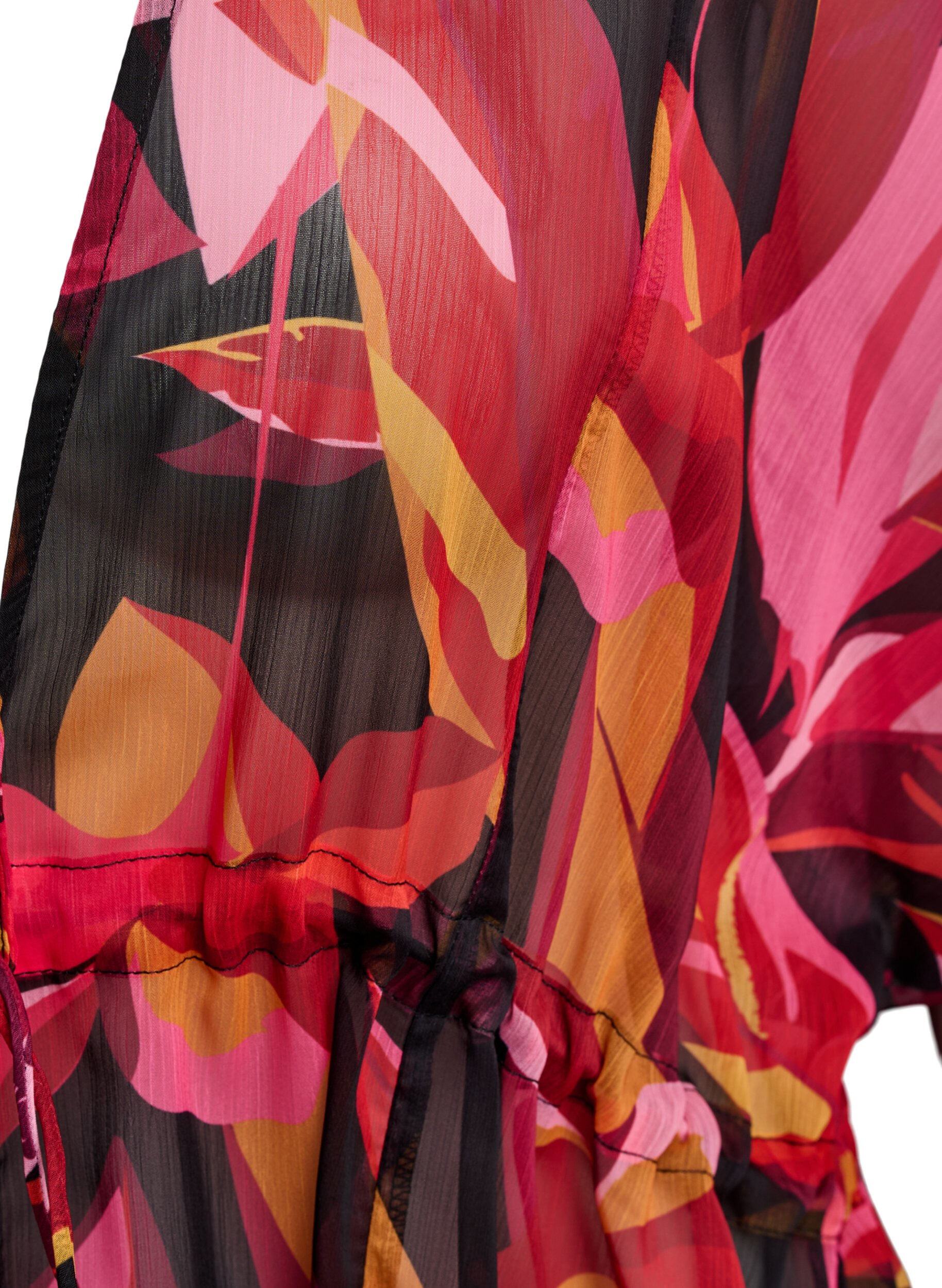 ZizziStrand-Kimono mit Druck, Rot, Packshot image number 2