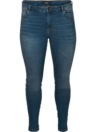 Amy Jeans , Dark Blue Denim, Packshot image number 0