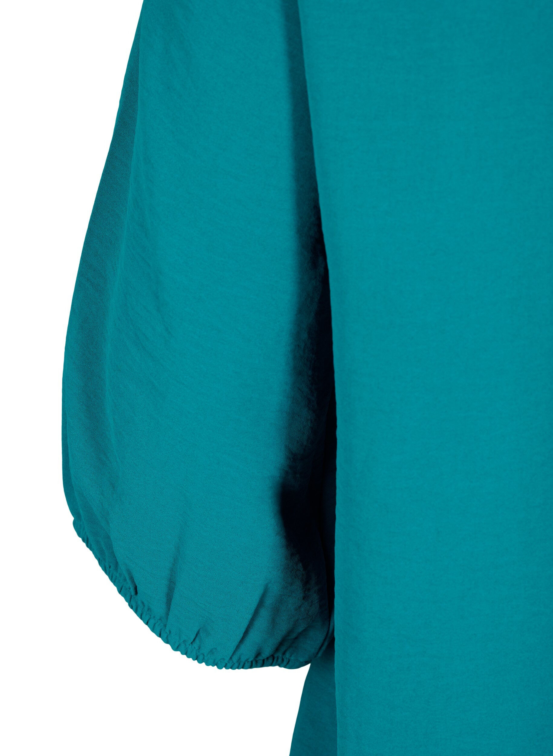 ZizziBluse mit Smok und 3/4-&Auml;rmeln, Deep Lake, Packshot image number 3