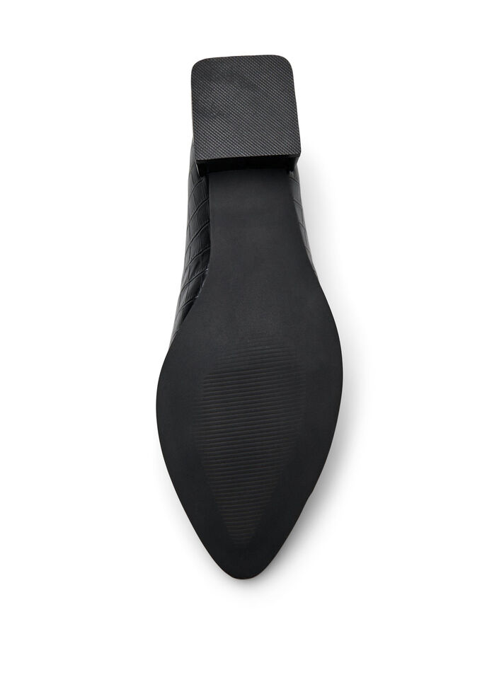 Extra-Weite - Loafer mit Krokodilprägung, Schwarz, Packshot image number 4