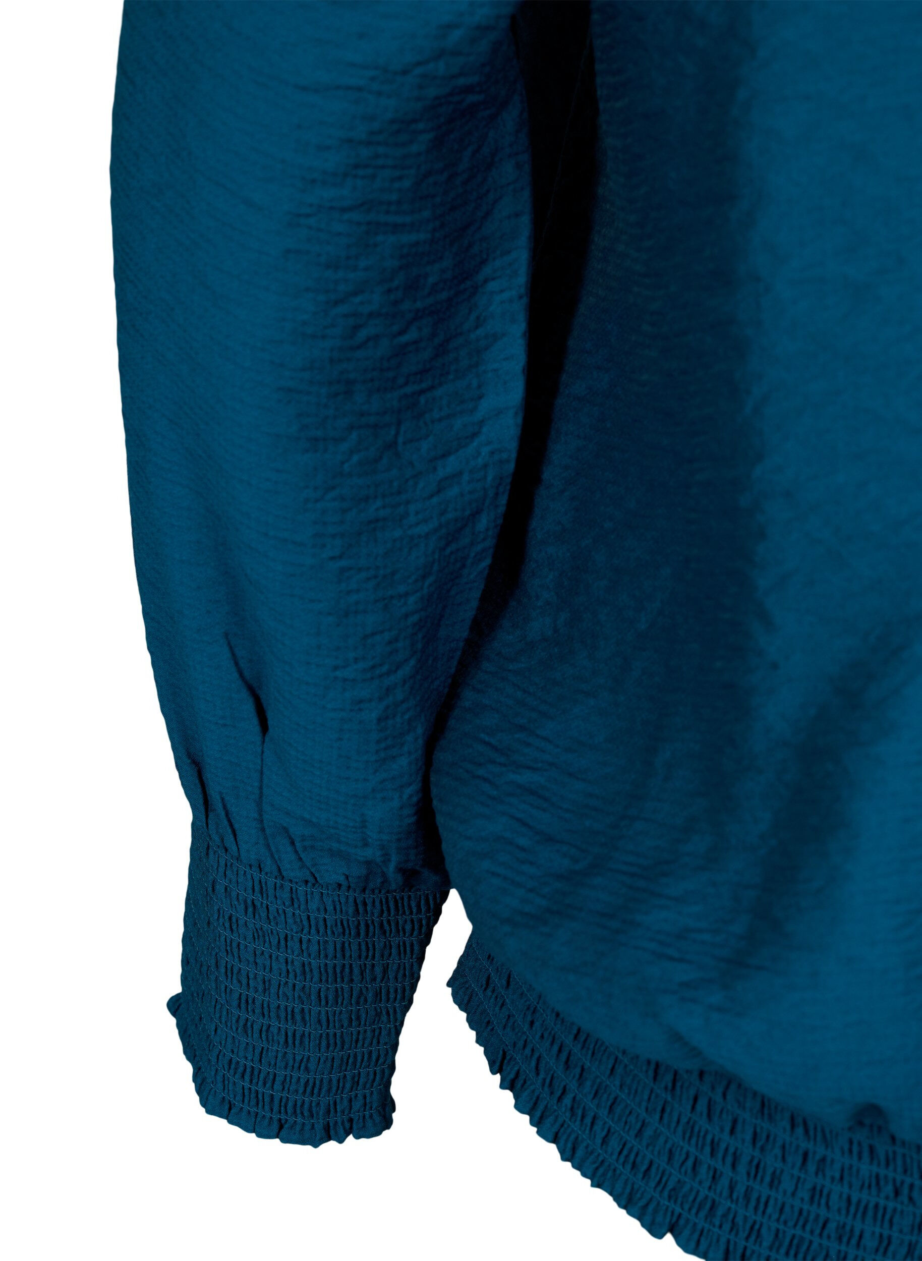 ZizziViskose Bluse mit Sch&uuml;rze, Reflecting Pond, Packshot image number 3