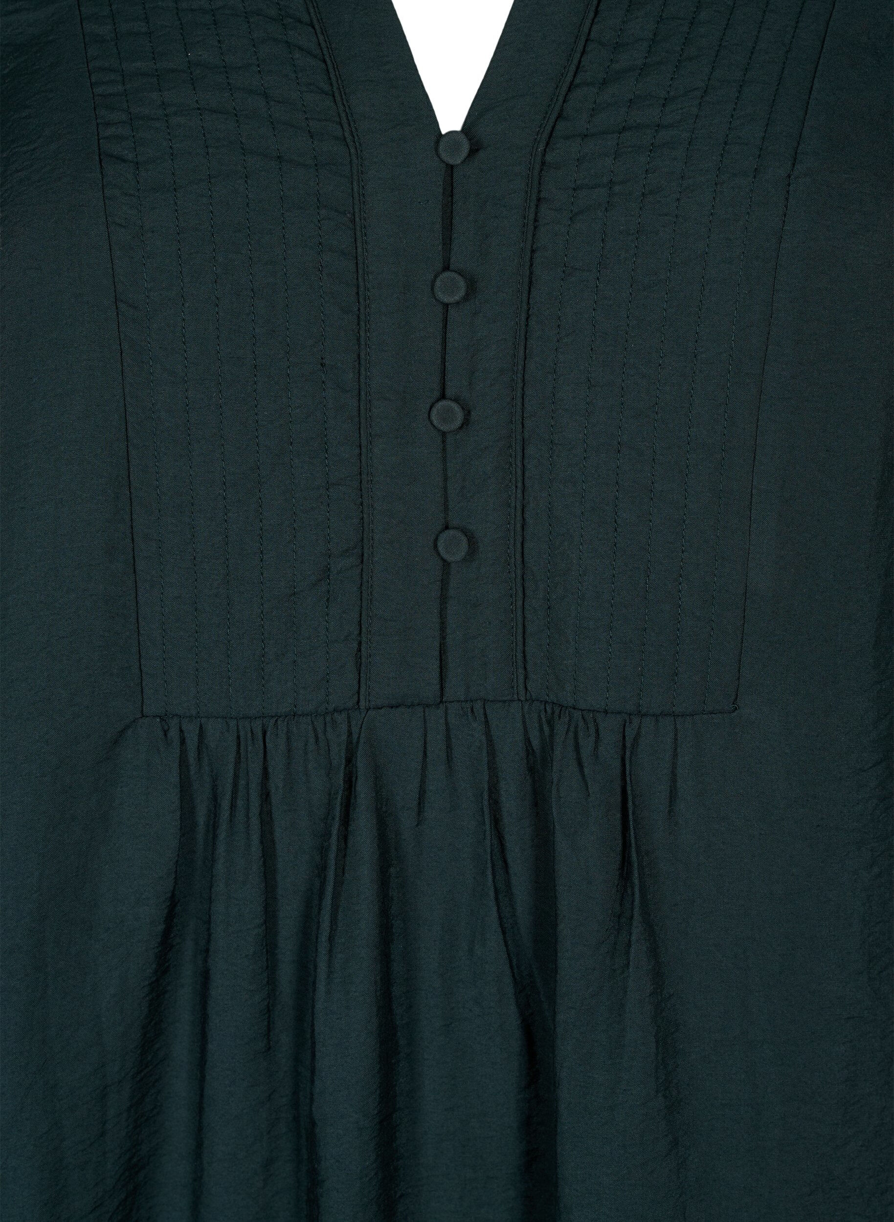 ZizziKurzes Kleid mit Ziern&auml;hten und Kn&ouml;pfen, Scarab, Packshot image number 2