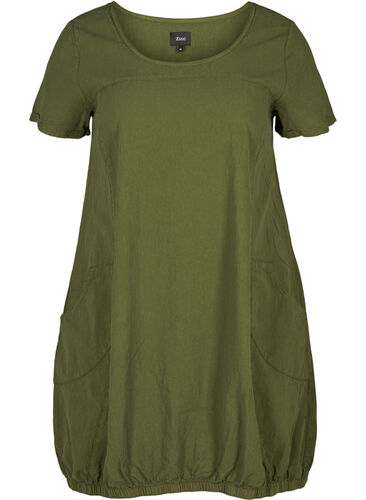 Kleid mit Taschen, Rifle Green, Packshot image number 0