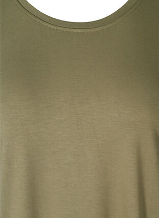 T-Shirt mit Rundhals, Deep Lichen Green, Packshot image number 2