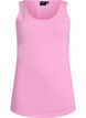 Solide Farbe Grundoberteil aus Baumwolle, Pink, Packshot image number 0