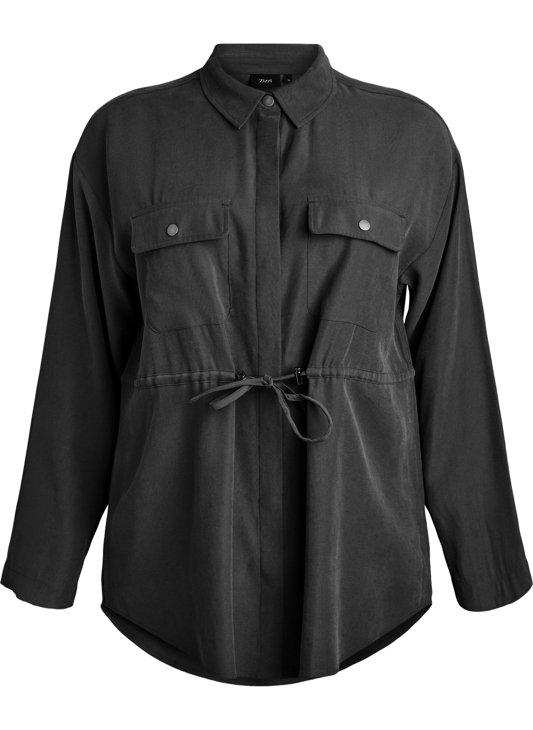 Tunika mit Brusttaschen und verstellbarer Taille