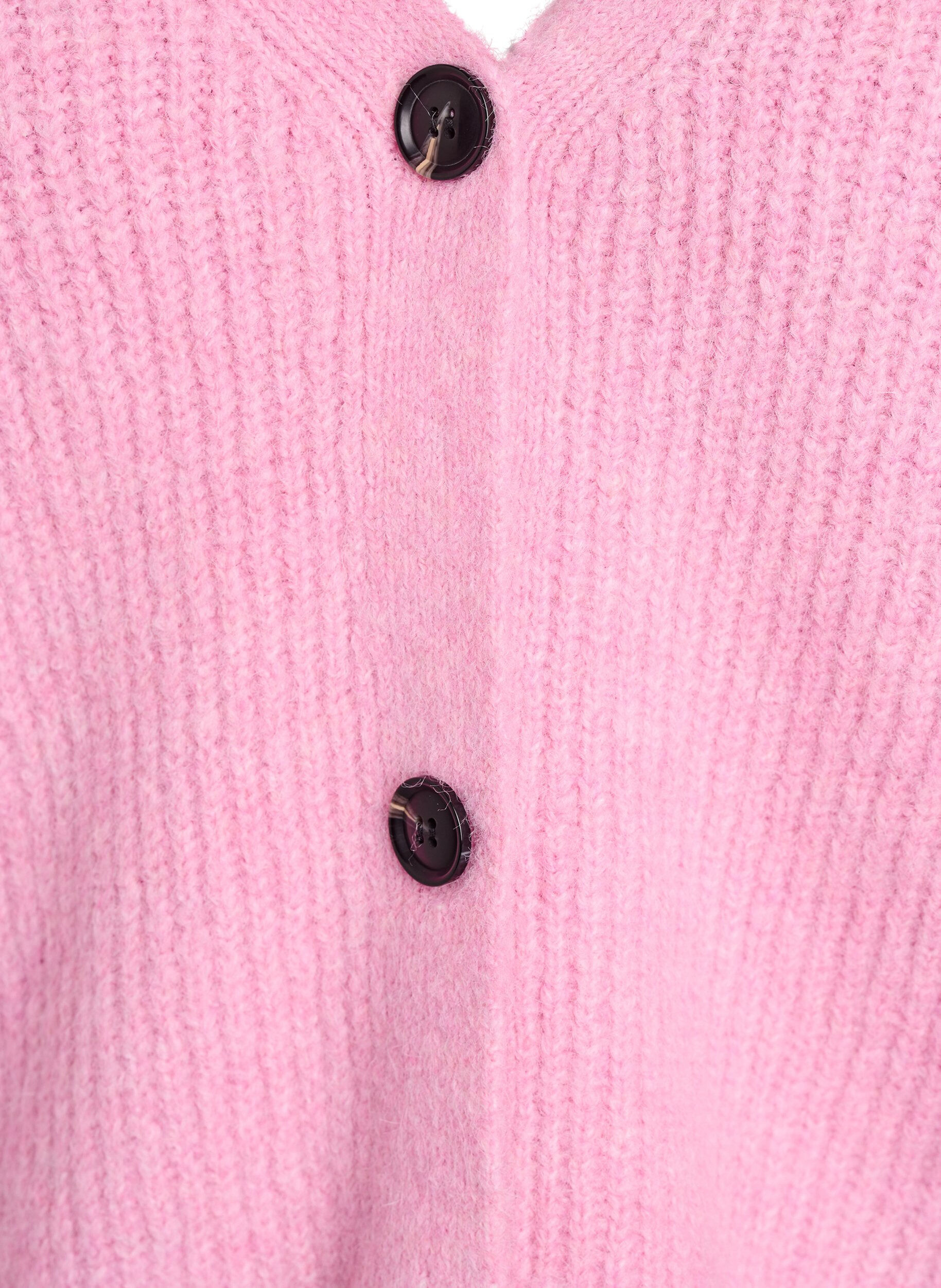 ZizziStrickjacke mit V-Ausschnitt, Pink, Packshot image number 2
