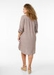 Lange Bluse aus Leinen und Viskose, Braun, Model image number 2