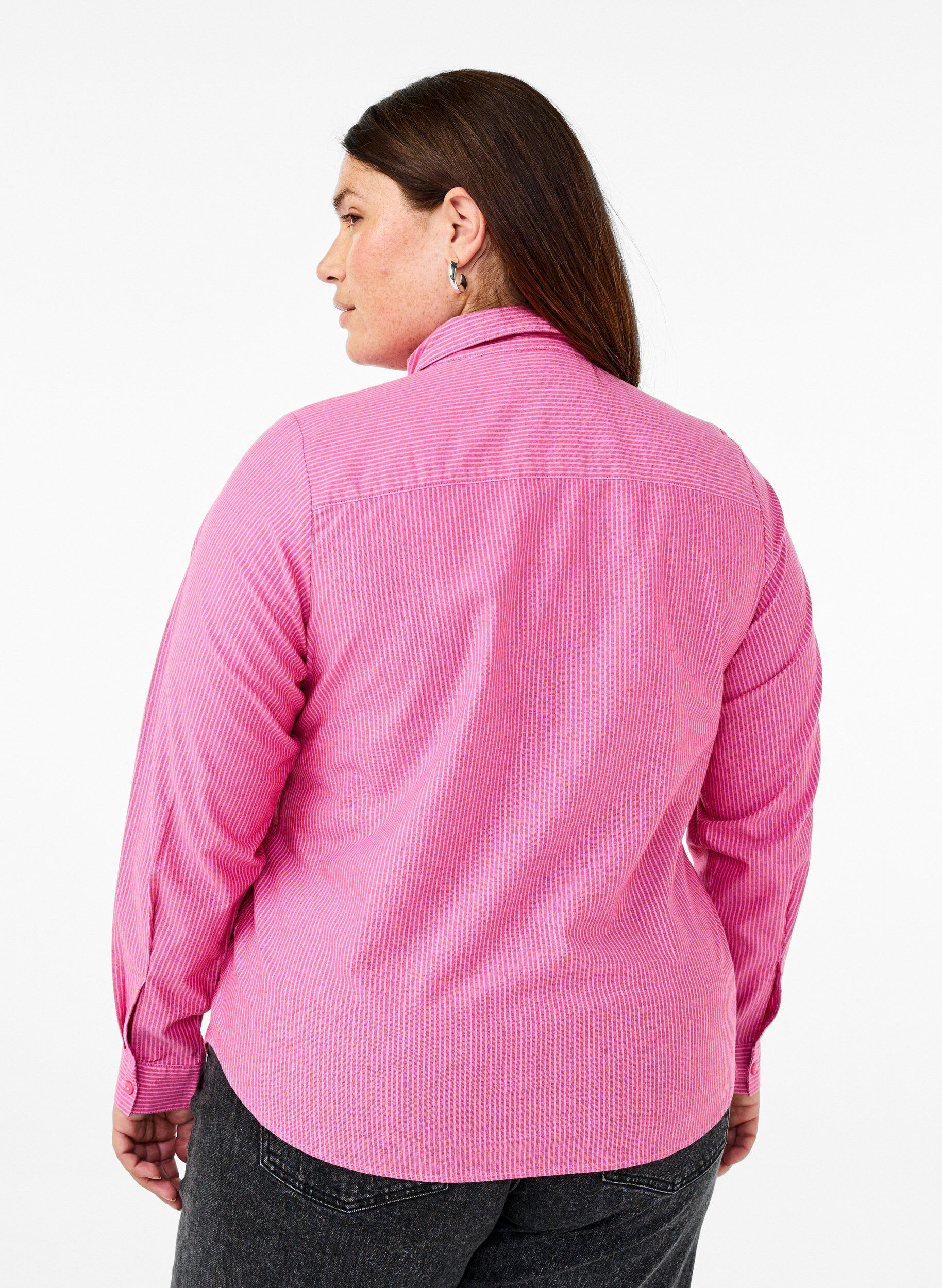 ZizziLang&auml;rmliges Baumwollhemd, Rot, Model image number 2