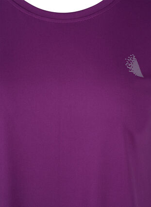 Einfarbiges Trainings-T-Shirt, Grape Juice, Packshot image number 2