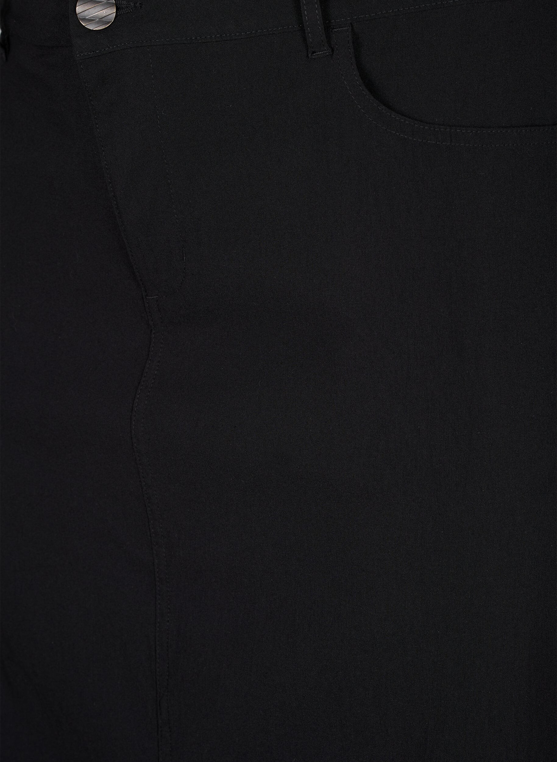 ZizziLanger Rock mit Schlitz vorne, Schwarz, Packshot image number 2