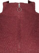 Strickpullover mit hohem Kragen und Rei&szlig;verschluss, Rot, Packshot image number 2
