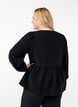 Bluse aus Viskose mit Schleifen und langen Ärmeln, Black White Bow, Model image number 1